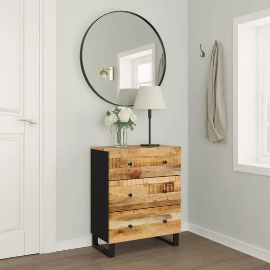 vidaXL Sideboard 23.6’’x13’’x29.5’’ Solid Wood Mango - Furniture > Cabinets & Storage > Buffets & Sideboards