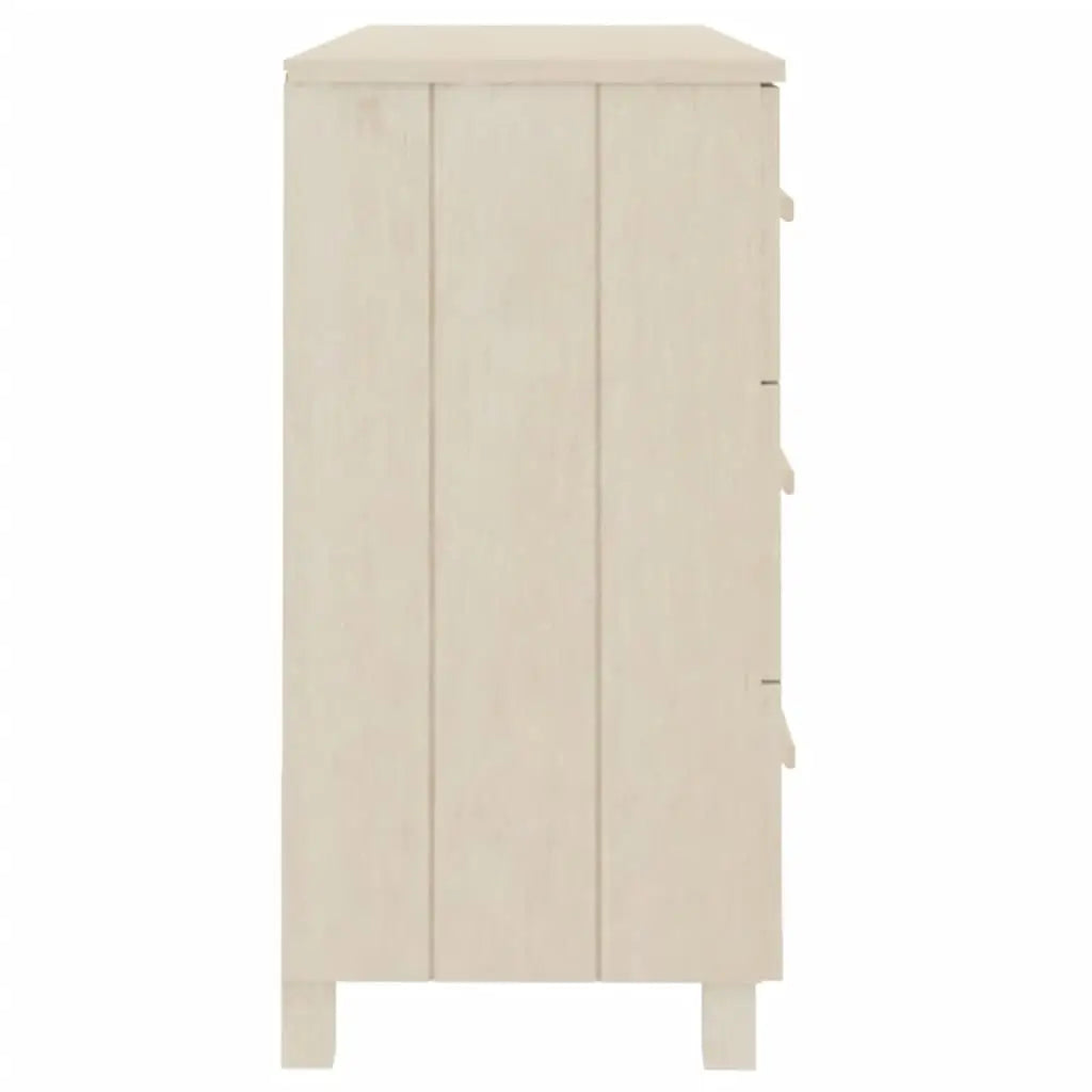 vidaXL Sideboard Buffet Console Cabinet with Storage HAMAR Solid Wood Pine - Furniture > Cabinets & Storage > Buffets &