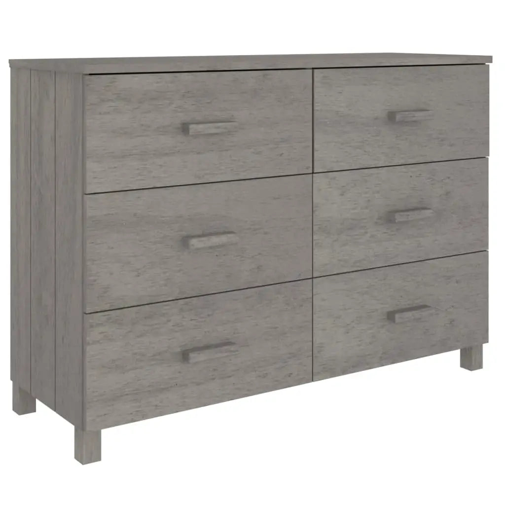 vidaXL Sideboard Buffet Console Cabinet with Storage HAMAR Solid Wood Pine - Furniture > Cabinets & Storage > Buffets &
