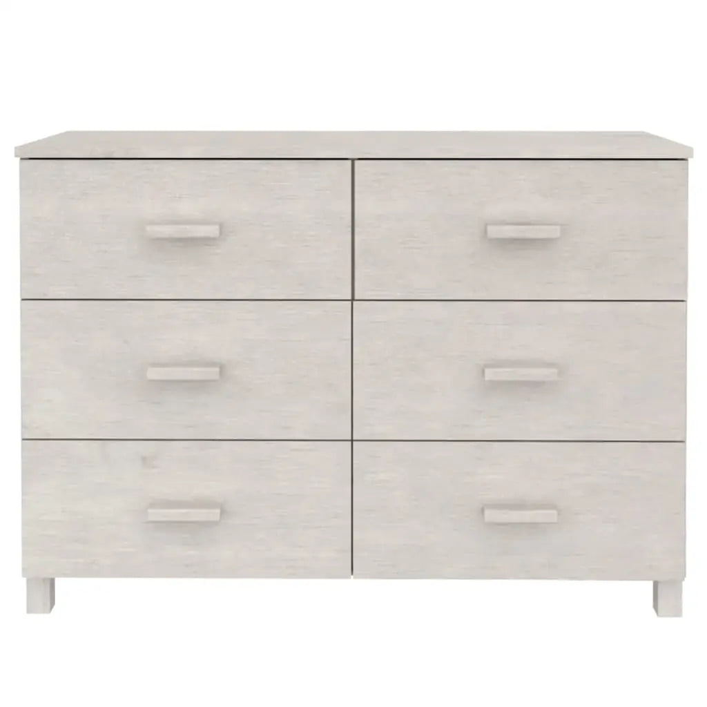 vidaXL Sideboard Buffet Console Cabinet with Storage HAMAR Solid Wood Pine - Furniture > Cabinets & Storage > Buffets &