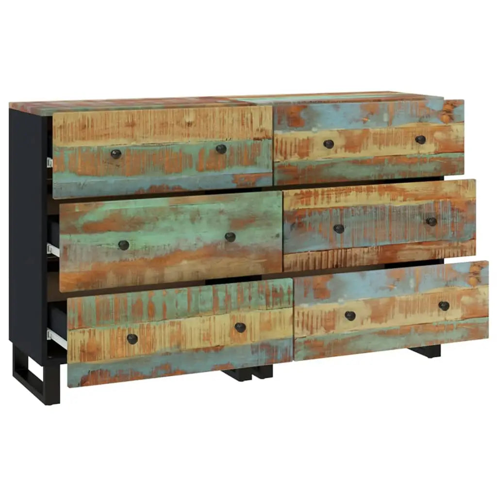 vidaXL Sideboards 2 pcs 23.6’’x13’’x29.5’’ Solid Wood Reclaimed - Furniture > Cabinets & Storage > Buffets & Sideboards