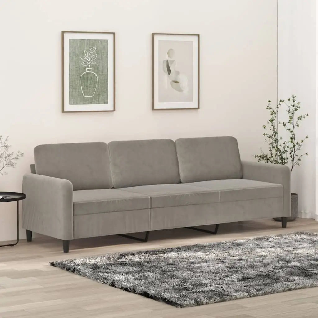 vidaXL Sofa Chair Living Room Accent Upholstered Chair with Armrest Velvet - Furniture > Sofas