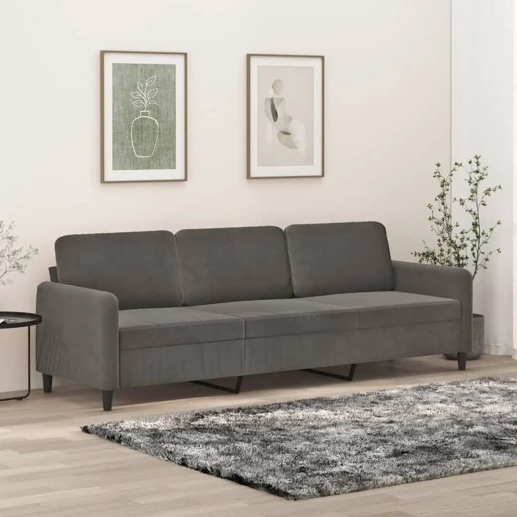 vidaXL Sofa Chair Living Room Accent Upholstered Chair with Armrest Velvet - Furniture > Sofas