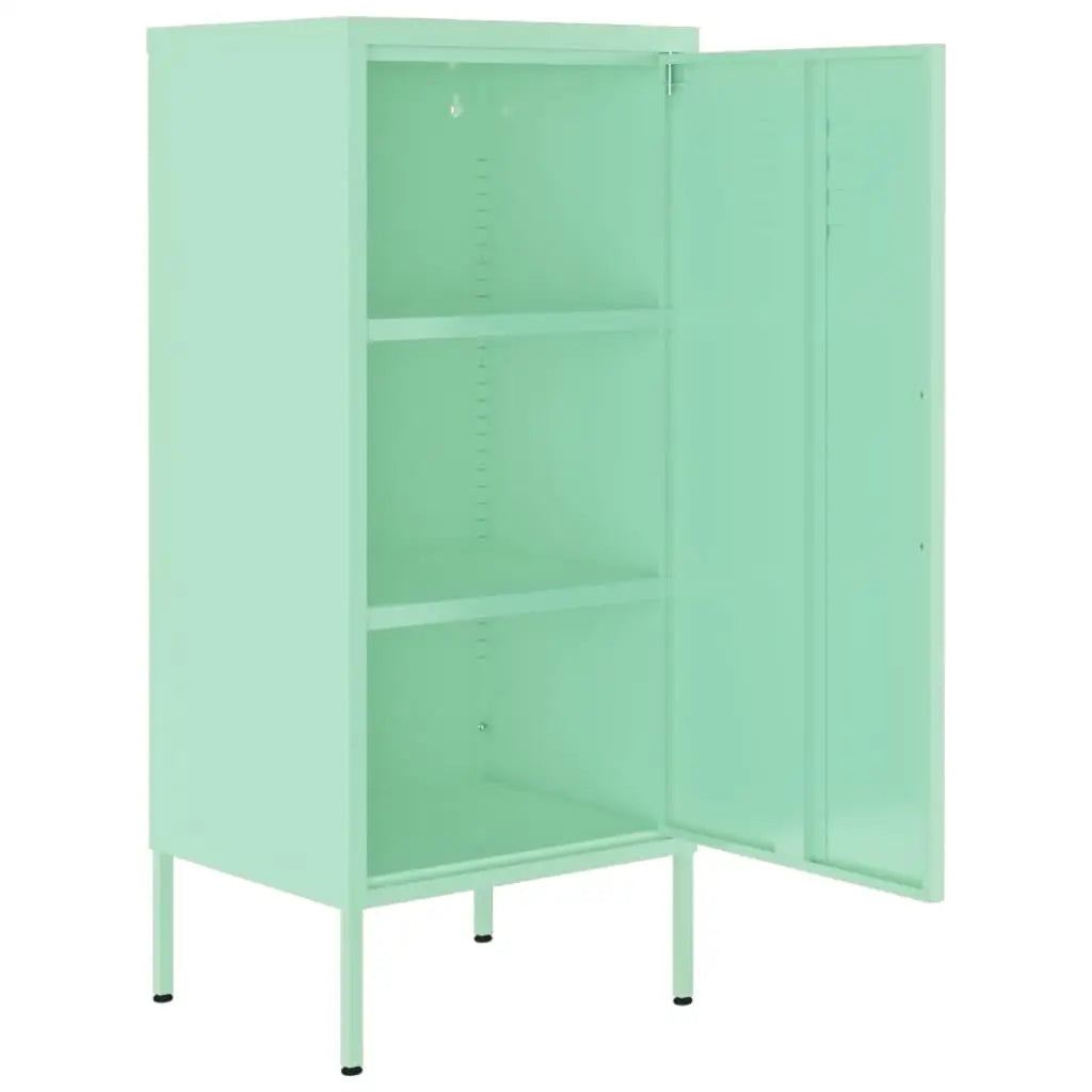 vidaXL Storage Cabinet Freestanding File Cabinet with Shelves for Office Steel - Furniture > Cabinets & Storage >