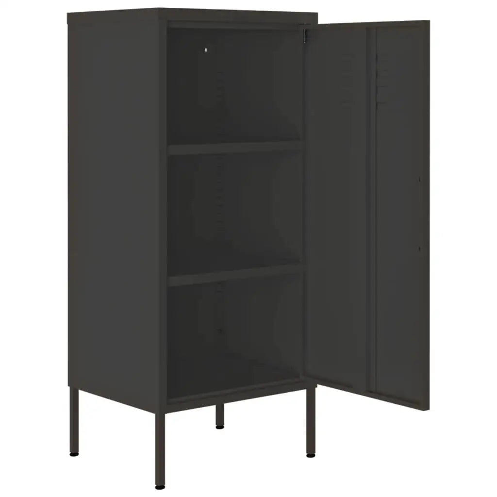 vidaXL Storage Cabinet Freestanding File Cabinet with Shelves for Office Steel - Furniture > Cabinets & Storage >