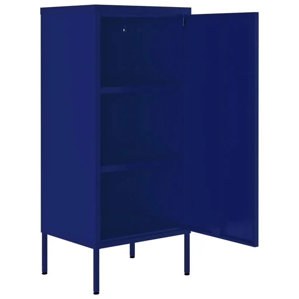 vidaXL Storage Cabinet Freestanding File Cabinet with Shelves for Office Steel - Furniture > Cabinets & Storage >
