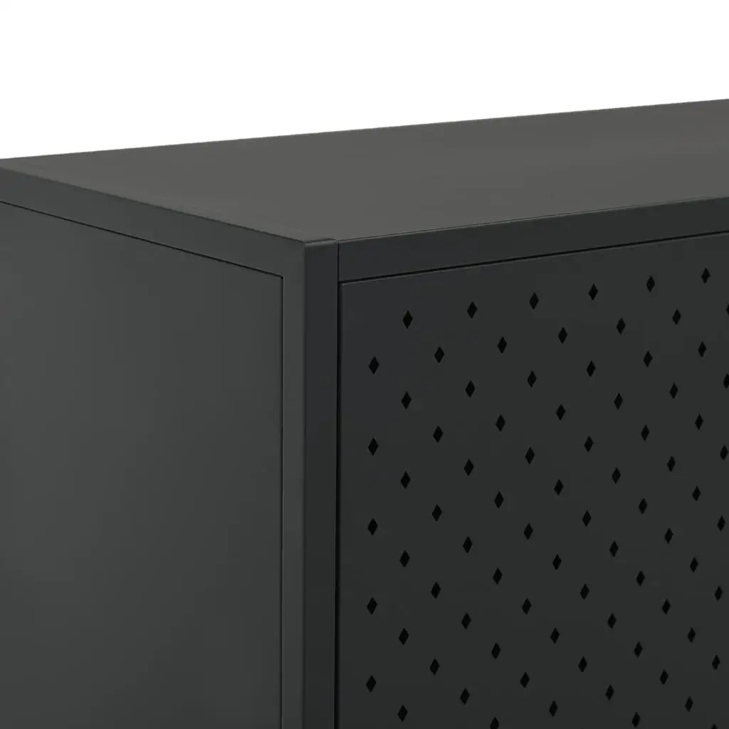 vidaXL Storage Cabinet Sideboard Cabinet for Entryway Bedroom Office Steel - Furniture > Cabinets & Storage > Storage