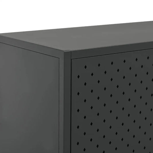 vidaXL Storage Cabinet Sideboard Cabinet for Entryway Bedroom Office Steel - Furniture > Cabinets & Storage > Storage