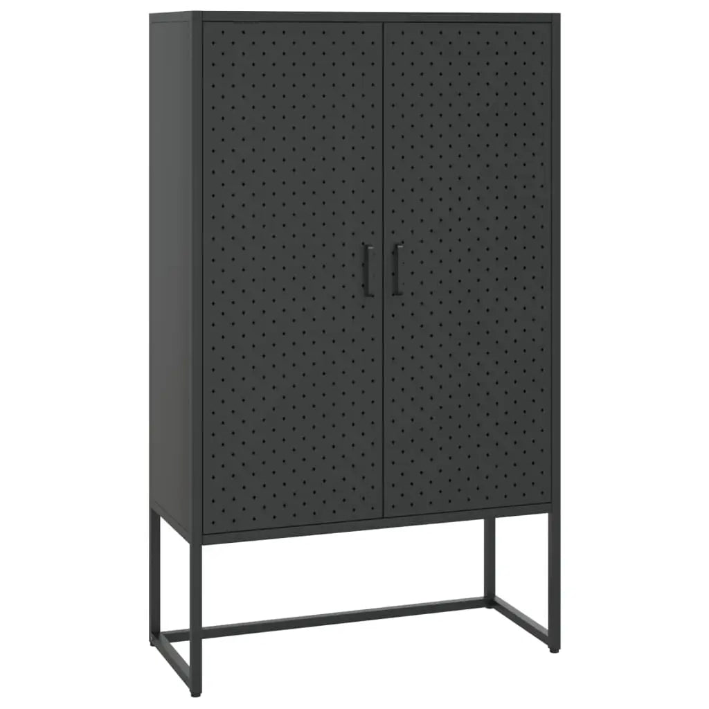 vidaXL Storage Cabinet Sideboard Cabinet for Entryway Bedroom Office Steel - Furniture > Cabinets & Storage > Storage