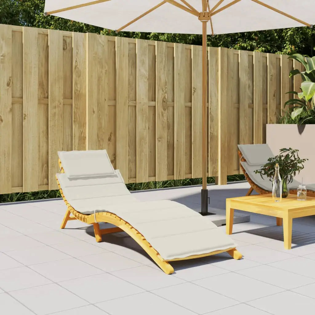vidaXL Sun Lounger Cushion Sunbed Seating Pad Outdoor Patio Garden Fabric - Home & Garden > Decor > Chair & Sofa
