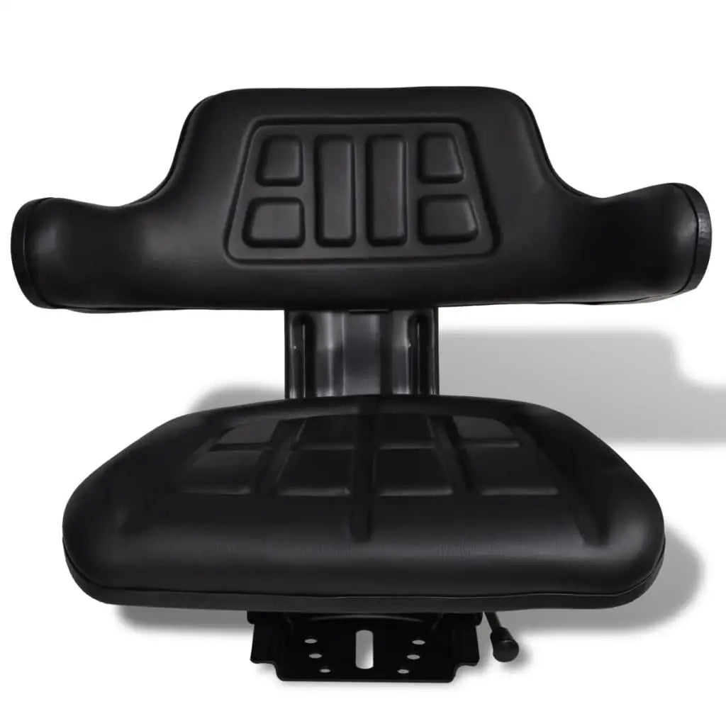 vidaXL Tractor Seat with Backrest Black - Home & Garden > Lawn & Garden > Outdoor Power Equipment Accessories > Tractor