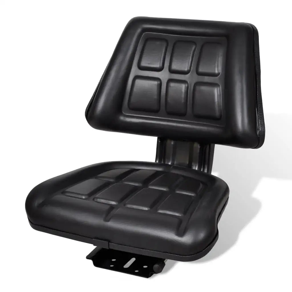 vidaXL Tractor Seat with Backrest Black - Home & Garden > Lawn & Garden > Outdoor Power Equipment Accessories > Tractor