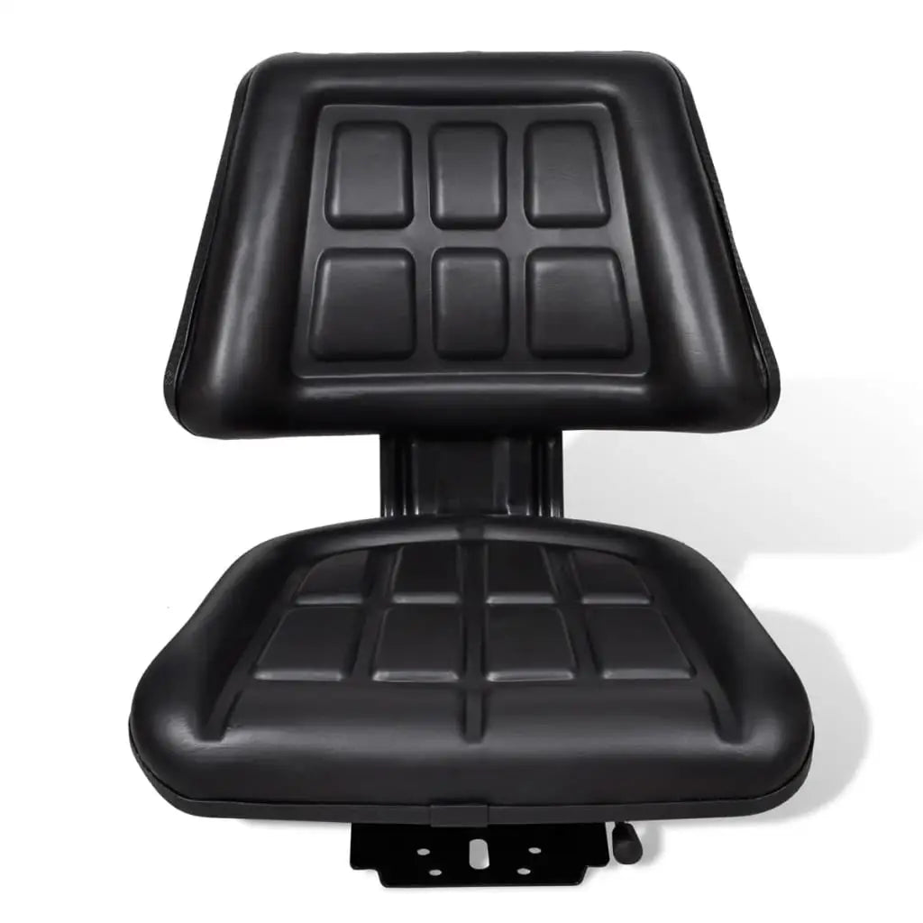 vidaXL Tractor Seat with Backrest Black - Home & Garden > Lawn & Garden > Outdoor Power Equipment Accessories > Tractor