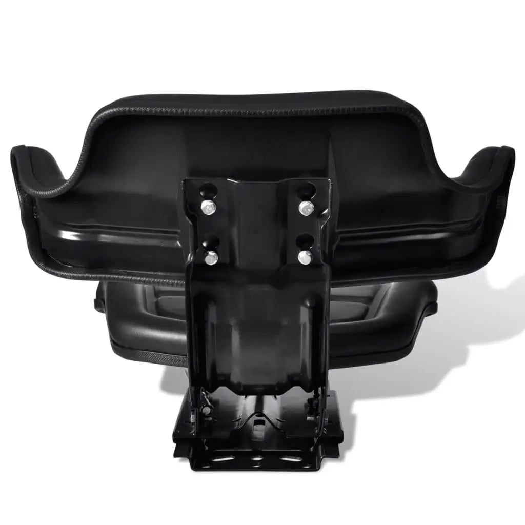 vidaXL Tractor Seat with Backrest Black - Home & Garden > Lawn & Garden > Outdoor Power Equipment Accessories > Tractor