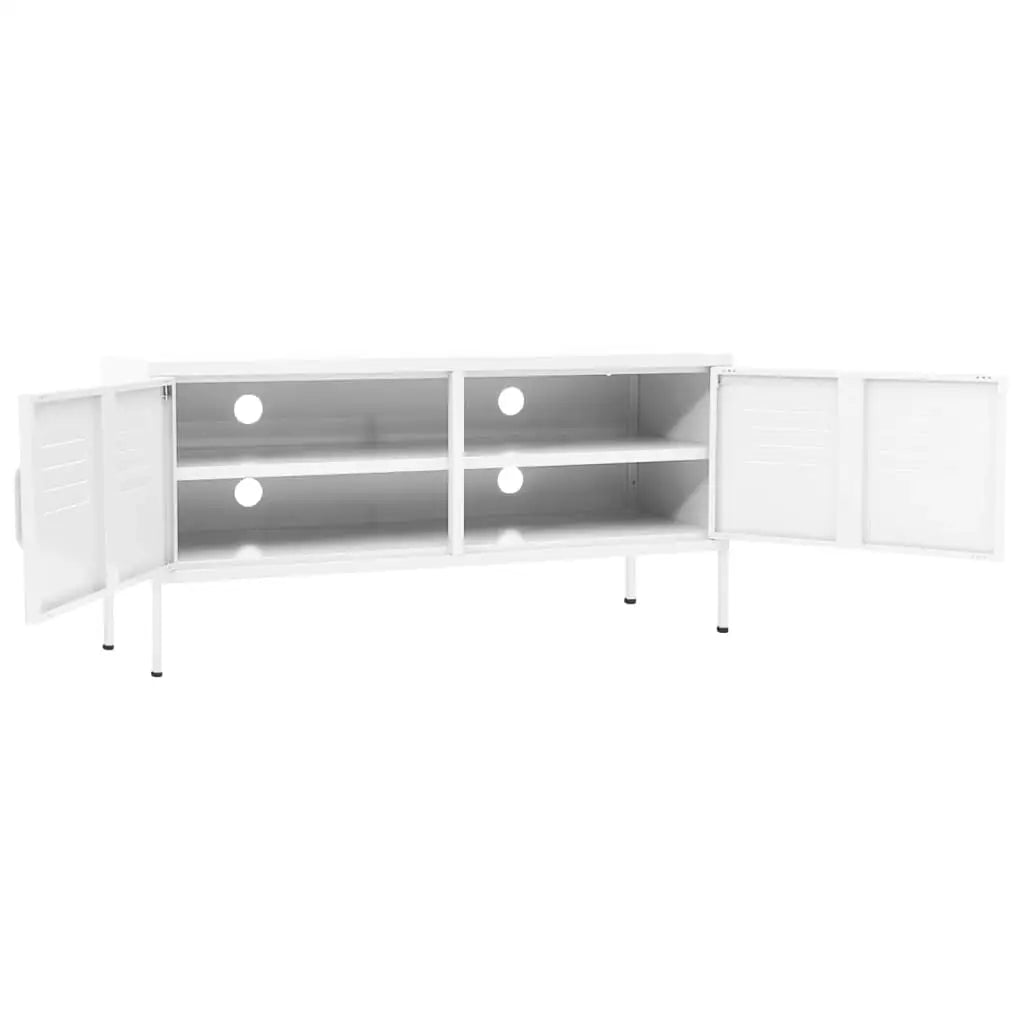 vidaXL TV Stand TV Unit Sideboard Home TV Console Media Unit Cupboard Steel - Furniture > Entertainment Centers & TV