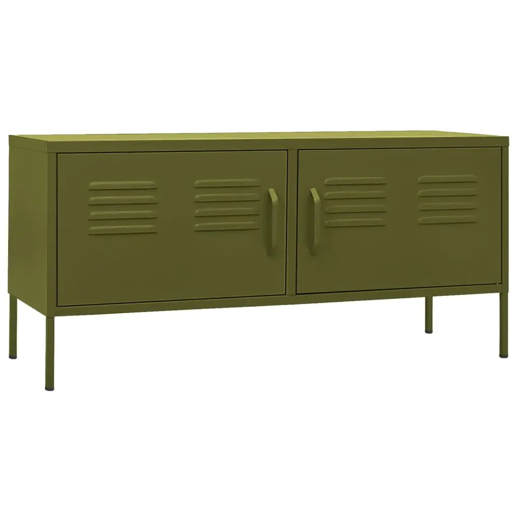 vidaXL TV Stand TV Unit Sideboard Home TV Console Media Unit Cupboard Steel - Furniture > Entertainment Centers & TV