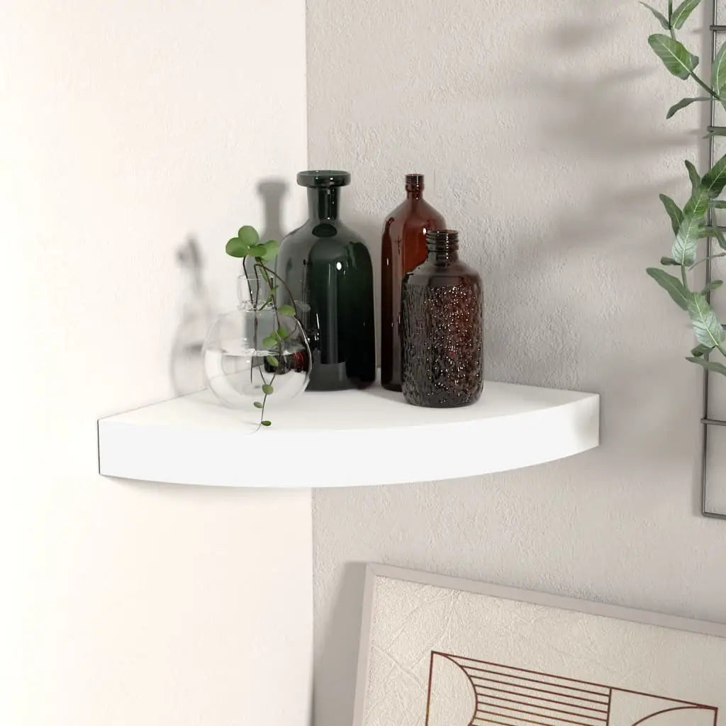 vidaXL Wall Corner Shelf Floating Corner Shelf Wall Mounted Display Shelf - Furniture > Shelving > Wall Shelves & Ledges