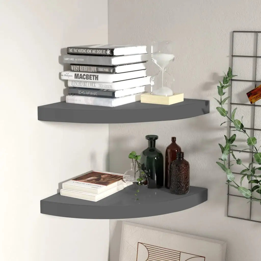 vidaXL Wall Corner Shelf Floating Corner Shelf Wall Mounted Display Shelf - Furniture > Shelving > Wall Shelves & Ledges