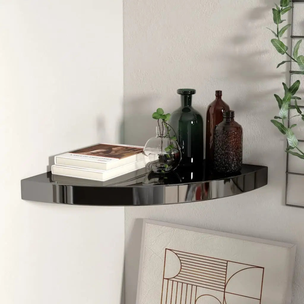 vidaXL Wall Corner Shelf Floating Corner Shelf Wall Mounted Display Shelf - Furniture > Shelving > Wall Shelves & Ledges