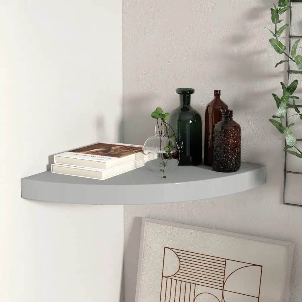 vidaXL Wall Corner Shelf Floating Corner Shelf Wall Mounted Display Shelf - Furniture > Shelving > Wall Shelves & Ledges