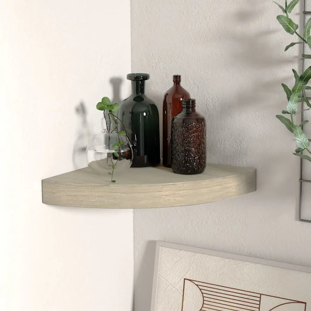 vidaXL Wall Corner Shelf Floating Corner Shelf Wall Mounted Display Shelf - Furniture > Shelving > Wall Shelves & Ledges