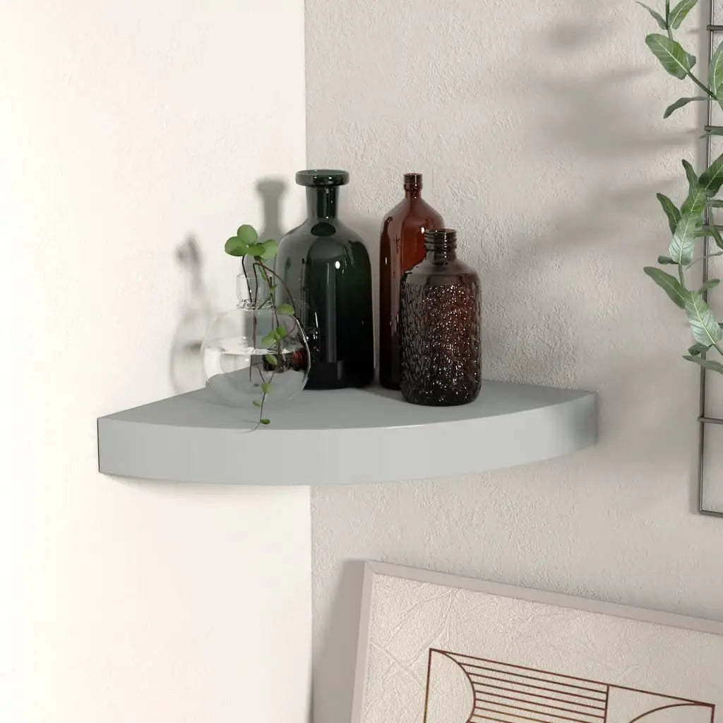 vidaXL Wall Corner Shelf Floating Corner Shelf Wall Mounted Display Shelf - Furniture > Shelving > Wall Shelves & Ledges