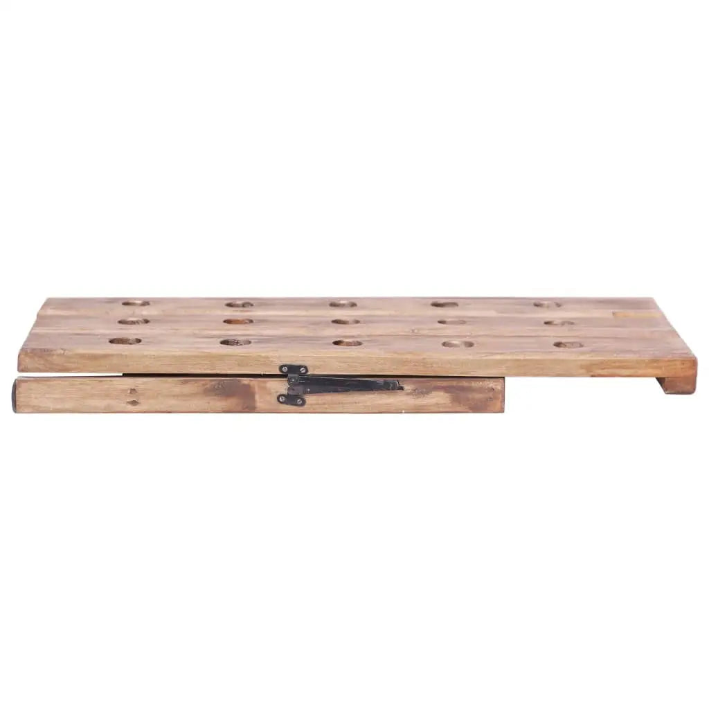 vidaXL Wine Rack for 15 Bottles 10.2’’x19.7’’x27.6’’ Solid Reclaimed Wood - Furniture > Cabinets & Storage > Wine Racks