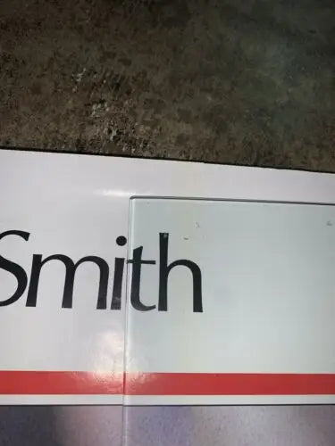 White box with Smith printed on it for Vintage 1984 Sports Illustrated Ozzie Smith Poster