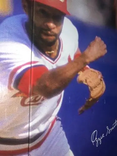 Vintage 1984 Sports Illustrated Ozzie Smith poster featuring the St Louis Cardinals