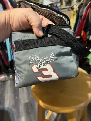 Gray insulated lunch box with Dale Earnhardt #3 graphic, vintage Dale Earnhardt design