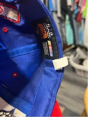 Blue NASCAR Cafe Orlando snapback hat featuring NASCAR Cafe logo