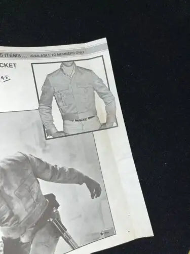Catalog page featuring Vintage Star Wars ESB Patch Luke Skywalker Bespin Fatigue Jacket