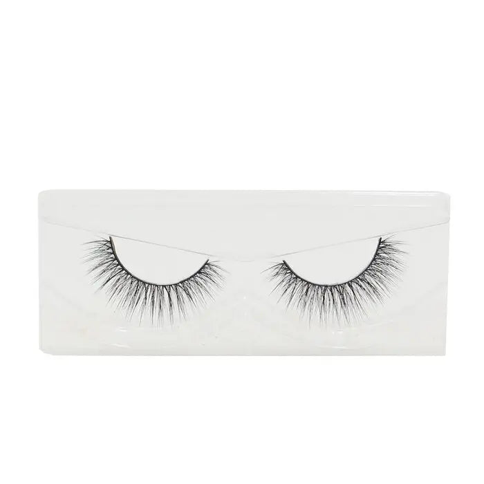 Visionary Lashes false eyelashes in white tray, medium volume synthetic black lashes