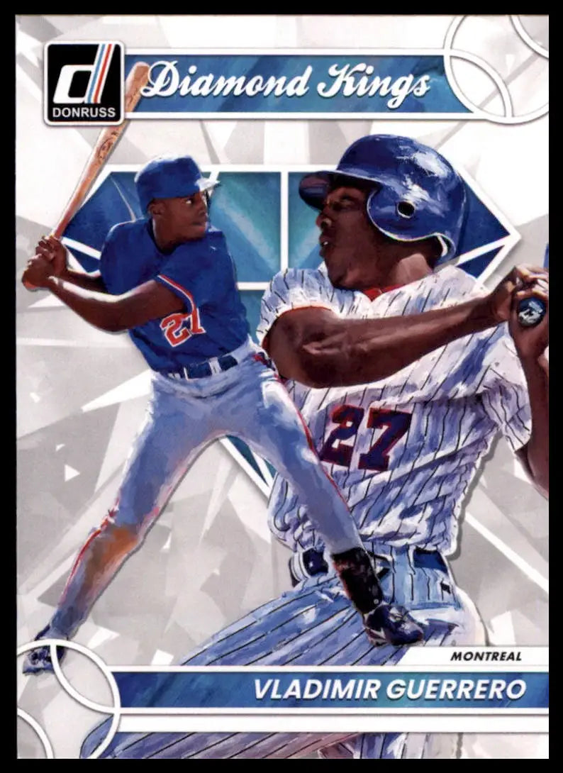 Vladimir Guerrero baseball card from 2023 Donruss featuring Montreal Expos jersey