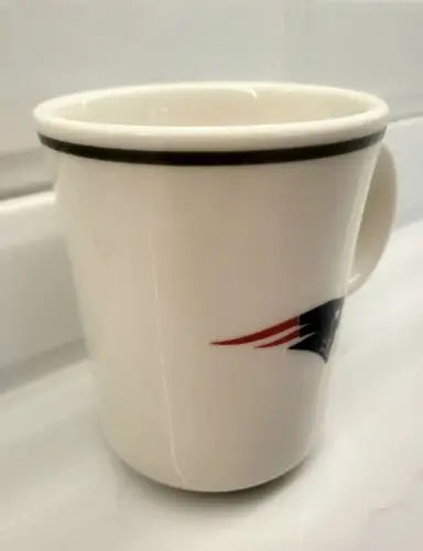 Vtg NFL New England Patriots logo coffee mug made of real china for collectors