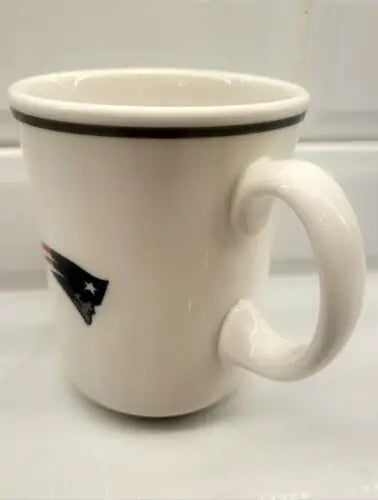 Vtg NFL New England Patriots logo on a real china coffee mug for fans