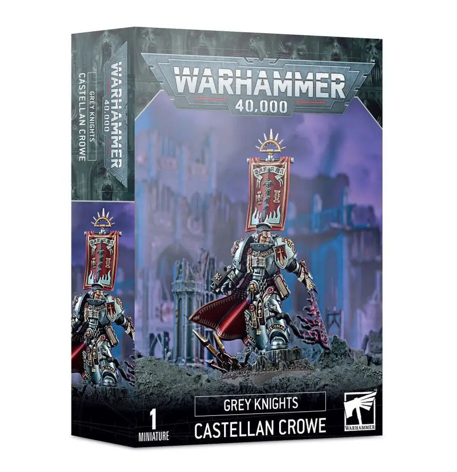 Warhammer 40K Castellan Crowe miniature with Black Blade for tabletop gaming