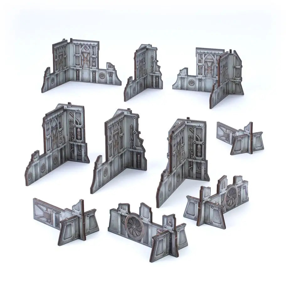 Ruined building terrain pieces for Warhammer 40K Kill Team starter set