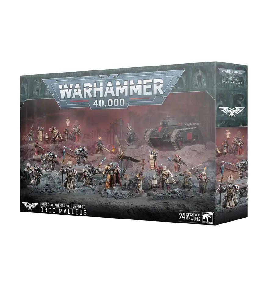 Warhammer 40k Ordo Malleus Imperial Agents Battleforce with Inquisitor Coteaz miniatures