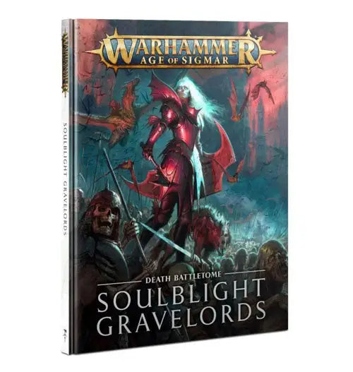 Warhammer Age of Sigmar Soulblight Gravelords book showcasing undead servants and lore