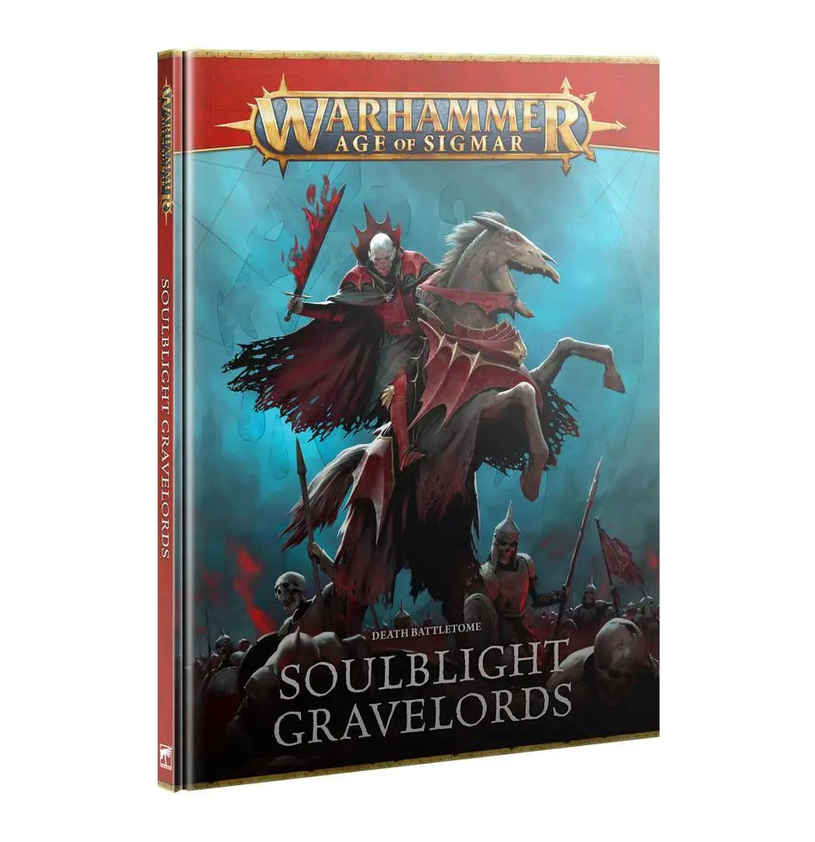 Hardcover Warhammer Age of Sigmar 4th Edition Death Battletome Soulblight Gravelords with vibrant fantasy cover