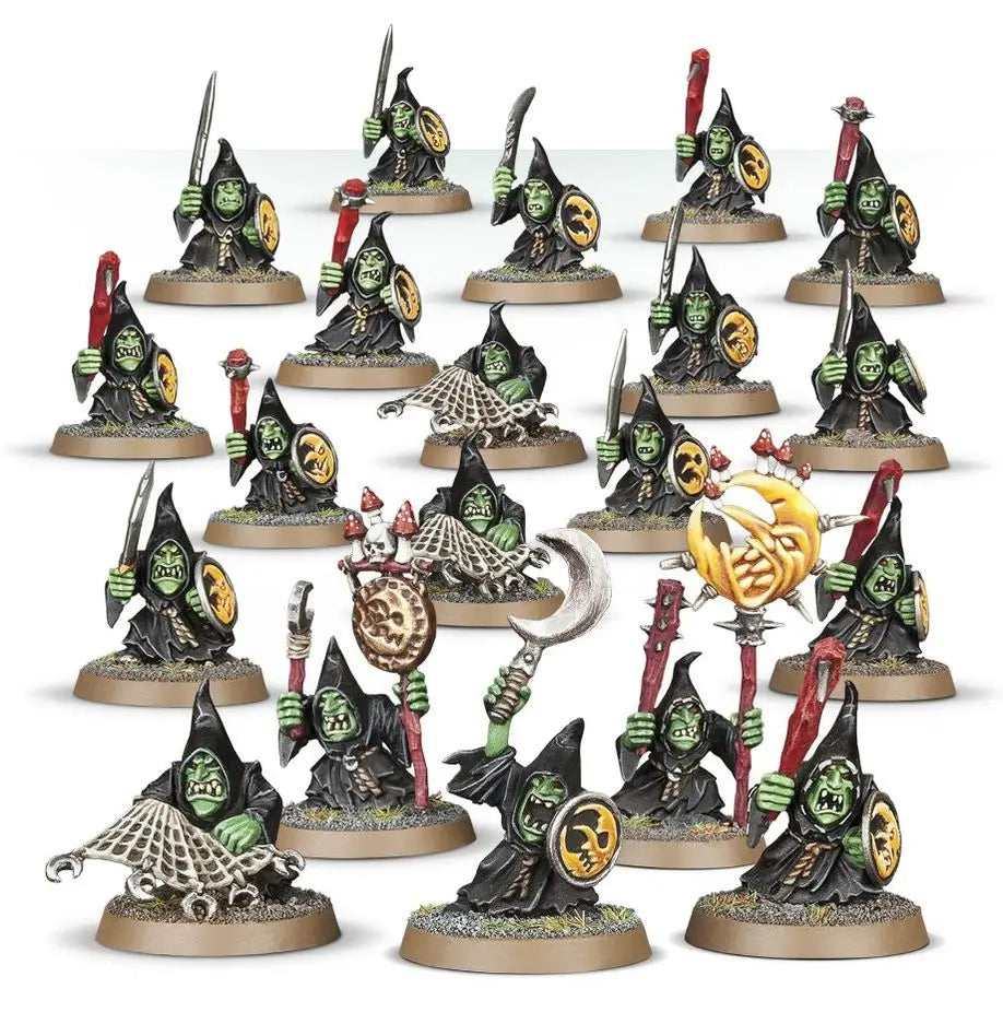 Grotesque Goblin miniatures from Warhammer Age of Sigmar Gloomspite Gitz Stabbas set