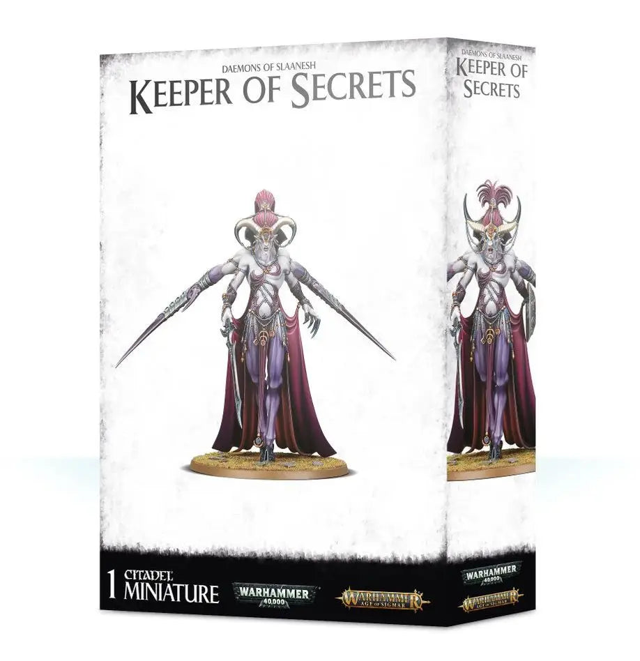 Warhammer Age of Sigmar Hedonites of Slaanesh Keeper of Secrets miniature box