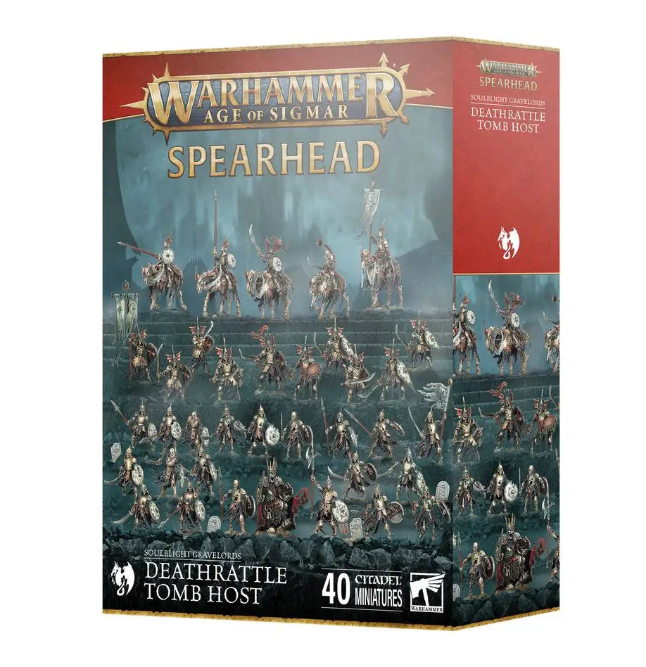 Warhammer Age of Sigmar Soulblight Gravelords Deathrattle Skeletons Tomb Host miniatures set