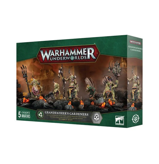 Warhammer Underworlds Grandfather’s Gardeners miniature set with fighter cards