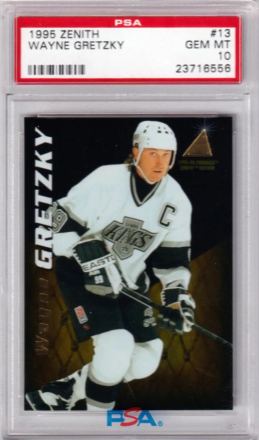 Graded Wayne Gretzky Pinnacle Zenith hockey card from Columbia Hobby, PSA 10 GEM MINT