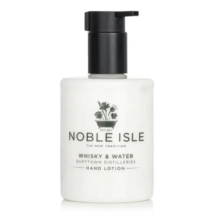 White Hand Lotion Bottle with Black Pump Dispenser for Whisky & Water Hand Lotion 250ml