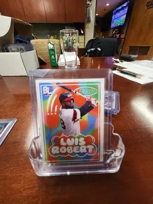 Luis Robert baseball card from White Sox lot featuring Case Hit Fanatical /25
