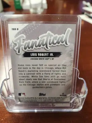 Luis Robert Jr White Sox baseball card from Case Hit Fanatical lot