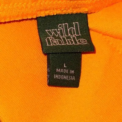 Wild Fable retro tennis skirt in orange with brand tag, high waist athletic style